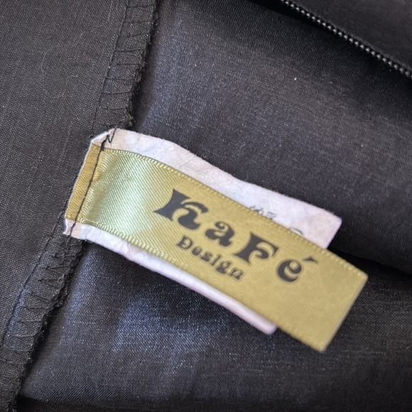 Kafe Design High Low Taffeta Skirt Black Size Small - Picture 6 of 7